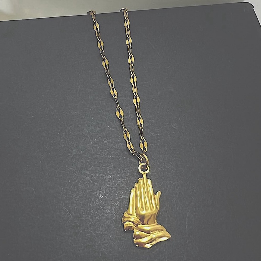 Pray Without Ceasing Necklace 18k Gold 🙏🏽 - Picture 4 of 6